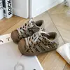 Tenis infantiles con puntera de concha, nuevo modelo de otoño, zapatillas deportivas para niños y niñas, zapatos casuales con estampado de leopardo y bloques de color, zapatos infantiles antideslizantes de suela blanda