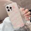 Funda Estilo Coreano Ins Rosa Degradado Estrella Adecuada para Apple 17 Pro Max, iPhone 14 de 16ª Generación Funda con Brillo, 11
