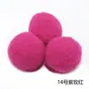 Ponto de fábrica 3cm cor poliéster bola de pelo joia borla pingente de bola de pelo diy chapéu alta elasticidade bola de pelo pequena