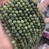 Nuevas cuentas redondas de Jade del Sur natural de 4-12 mm, piedras semipreciosas, cuentas sueltas, accesorios para pulsera y collar DIY al por mayor