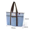 Nova Bolsa de Armazenamento de Malha Portátil para Natação, Bolsa de Higiene Pessoal Portátil de Grande Capacidade para Férias, Bolsa de Armazenamento Multifuncional para Praia