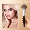 Nuevo Pincel para Rubor con Forma de Llama de una Sola Cabeza, Pincel para Base, Pincel Grande para Polvos Cosméticos, Pincel para Iluminador, Herramientas de Maquillaje en Stock