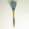 Set de 7 Espátulas de Silicona para Cocina Mango de Madera Sólida Espátula Antiadherente Cuchara para Sopa Colador Set Stock Listo de Fábrica