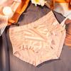 Ropa interior de seda satinada de seda de hielo, sin costuras, de cintura media, de algodón puro, transpirable, cómoda, suave, glutinosa y agradable para la piel para mujer