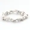 Pulsera de Grava de Cristal Natural Xiyin Transfronteriza de Amazon Ágata Jade Pulsera de Piedra Irregular Joyería al por Mayor