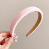 Diadema de corona alta estilo coreano, diadema de borde ancho, diadema para lavarse la cara con dientes, accesorio para el cabello de tela a cuadros de alta gama