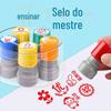 Comentários do Professor Selo Recompensa o Conjunto de Selos do Professor do Jardim de Infância da Escola Primária Elogia Você pelo Seu Incrível Brinquedo Estrela de Cinco Pontas