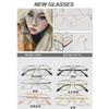 Internet Red Retro Montura de Gafas Doble Barra para Hombre y Mujer Mismo Marco Aleación Marco Completo Volumen Transfronterizo Amazon Europa y América 73003