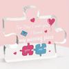 Transfronterizo Nuevo Día de San Valentín Acrílico Transparente Curva Regalo Día de la Madre para Amigos Decoraciones de Escritorio