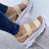 Venta al por mayor de fábrica 2024 verano Sudeste Asiático nuevo talla grande comercio exterior sandalias de mujer con sandalias de cuña de suela gruesa mujer
