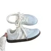 Zapatillas de entrenamiento planas estilo coreano, modelo nuevo otoño 2026, para mujer, transpirables, versátiles, casuales, cómodas, color blanco, modelo popular