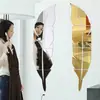 Explosões de Fábrica Pena Acrílico Espelho Adesivo 3D Tridimensional Removível Adesivo de Parede Varanda Sala de Estar Pintura Decorativa Cruz