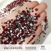 1440 Pedrería de Espalda Plana para Arte de Uñas, Pedrería de Vidrio Redonda Pequeña de Color Blanco AB Super Brillante, Pedrería Checa para Decoraciones de Uñas al Por Mayor
