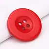 Abrigo de suéter de botones de ala ancha con cuatro ojos de colores abrigo abrigo abrigo botón ropa pantalones hebilla redonda de resina cosida a mano