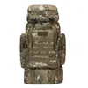 Mochila Impermeable para Montañismo al Aire Libre de 80L Mochila Táctica de Camuflaje para Hombres Gran Capacidad para Senderismo Camping Viajes Mochila Deportiva