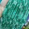 Cuentas de 4MM ágata verde degradado cuentas redondas facetadas sección de disco duro ángulo cuentas Mimi Cuentas HL