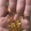 Galvanoplastia de Cobre Ouro Real 18K Brincos de Pérola DIY Brincos Feitos à Mão Material Planos Fundo Plano Agulha Brincos Vazios Acessórios Atacado