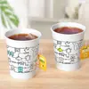 Vasos de Papel Personalizados con Logos Impresos, Vasos Desechables con Texto Impreso, Engrosados para Hogar, Bodas, Publicidad, Vasos de Agua Hechos a Medida
