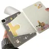 Capa de animal com bolinhas de desenho animado adequada para tablet iPad 10ª/11ª geração, suporte giratório mini7, air8 antiderrapante