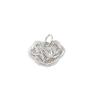 S999 Plata de Pie Cerradura de Bambú Paso a Paso para Hombres y Mujeres Sección de Bambú Plata de Ley Cerradura de Larga Vida Colgante Pulsera DIY Colgante de Collar