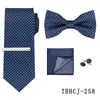 Conjunto Formal de Gravata e Lenço de Pescoço Masculino 5 Peças Estilo Europeu Britânico Gravata de Alta Qualidade Venda Quente Transfronteiriça Estoque Pronto de Fábrica