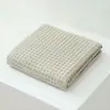 Toalla Fina de Gasa Arrugada Estilo Japonés, Suave, Absorbente, Transpirable, Hidratante, Toalla para Lavado Facial, Color Liso, Sencilla y Amigable con la Piel
