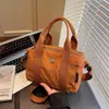 Bolso de Hombro Nuevo de Gran Capacidad, Bolso Grande, Bolso Ligero de Nailon, Bolso de Mano para Estudiantes de Clase, Bolso de Hombro de Color Sólido, Bolso Tote