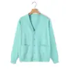 Cardigan de Tricô Uniforme JK Atacado Jaqueta Básica Feminina Outono Inverno Estilo Preppy Jaqueta de Tricô Gola V