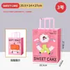 Bolsa de Embalaje para Hornear Bolsa de Papel Kraft Bolso de Mano Pan Pastel Postre Para Llevar Papel de Envoltura Bolsa de Papel Impresa con Logotipo