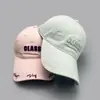 Gorra de Béisbol Casual Bordado de Letras Tridimensional Multicolor Unisex Visera Solar Versátil Exterior Parte Superior Suave Gorra de Pico Venta al por Mayor