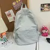 Mochila Pequena de Cor Sólida para Mulheres, Leve e Versátil para Alunos do Ensino Fundamental e Médio, Mochila Escolar Pequena para Mulheres, Mochila para Deslocamento para Aulas na Faculdade