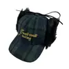 Gorra de Béisbol Decorativa a Cuadros Moda Transfronteriza Otoño e Invierno 2026 con Protección para los Oídos para Calidez y Ocio