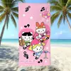 Toalla de Playa de Microfibra de Las Chicas Superpoderosas Secado Rápido y Absorbente de Agua Toalla de Baño para Nadar Infantil Portátil para Viajes Tamaño Grande
