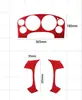 Adecuado para Chevrolet Camaro modificación interior fibra de carbono roja tazón interior de puerta pegatinas decorativas autopartes