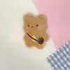 Muñeco de peluche de dibujos animados, accesorios, muñeco de oso de cuerpo entero, broche, suave, lindo, para bolso DIY, accesorios de muñeca, al por mayor