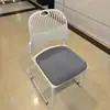 Cadeira Bowia Simples de Aço Sólido e Plástico para Escritório, Staff, Conferência, Treinamento, Galvanizada, para Computador, Notícias