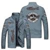 Nueva chaqueta casual para papá de mediana edad, elegante chaqueta con logotipo de automóvil que combina con todo, uniforme de béisbol de piloto, venta al por mayor