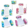 Plataforma flotante inflable nueva transfronteriza, diseño de hoja de arce, cama de agua inflable, hamaca para piscina, juguetes acuáticos y tumbona