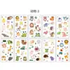 Nuevas Pegatinas de Tatuaje de Animales de Dibujos Animados para Niños, Pegatinas Faciales Lindas Impermeables, Pegatinas Temporales Divertidas, Al por Mayor en Stock