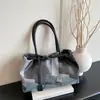 Bolsa de Gran Capacidad para Mujer 2025 Nueva Moda Otoño Estilo Perezoso Simple Bolso de Hombro Ropa de Trabajo Bolso de Mano Tote Casual