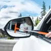 Limpiaparabrisas de Espejo Retrovisor de Coche Acero Inoxidable Limpiaparabrisas Telescópico Limpiaparabrisas de Cristal de Ventana de Coche Desempañador Herramienta de Limpieza de Coche