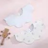 Babero Tejido Impermeable Estilo Coreano, Modelo Delgado, Adecuado para Verano y Todas las Estaciones, Toalla para Babas de Bebé, Babero Pequeño con Forma de Pétalo, Algodón Puro 360