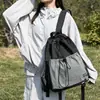 Bolsa de badminton com cordão leve e transfronteiriça Estilo japonês Bolsa esportiva Mochila estilo universitário Bolsa com cordão para atividades ao ar livre Modelo personalizado