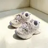 Zapatos tipo "dad shoes" de piel para niñas, talla 27-37, zapatillas deportivas infantiles de moda, zapatos casuales para niños pequeños, de piel e impermeables
