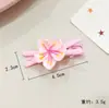 Novo Presilha de Cabelo Fofa de Flor de Pessegueiro para Crianças Presilha de Cabelo de Flor de Ovo Tira de Cabelo Anel de Cabelo Flor Presilha Lateral Corda de Cabelo Acessórios de Cabelo