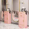 Armário de ferramentas para barbearia suprimentos para salão de beleza carrinho pequeno salão de cabeleireiro prateleira de armazenamento multifuncional ferramentas para salão de cabeleireiro