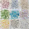 Joias de unha mistas atacado tamanho grande pequeno vidro cor champanhe aurora diamante formato especial acessório de unha diy