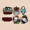 Insignias Lindas de Personajes de Dibujos Animados de Europa y América, Broches Decorativos Creativos de Aleación Esmaltada para Ropa, Accesorios Versátiles para Mochilas, En Stock