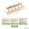 Escalera plegable para loro, escalera de deformación para pájaro, escalera, escalera, amoladora de garras, amoladora de pico, escalera, escalera de madera maciza, venta al por mayor de fábrica, suministros para pájaros