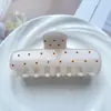 Pinza para el Cabello Cuadrada Estilo Coreano Color Gel con Goteo de Aceite para Mujer, Nuevo Pasador Dulce y Elegante para la Parte Trasera de la Cabeza, Accesorio para el Cabello